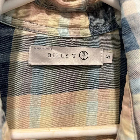 Billy T Plaid Tencel Lyocell Shirtdress‎ with Pockets Women’s size Small - Picture 7 of 12